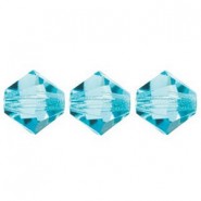 Preciosa MC Bicone 3mm beads Aqua bohemica 60010